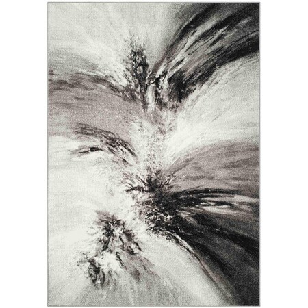 Safavieh Glacier Contemporary Rectangle Power Loomed Rugs Grey & Multi Color - 2 ft.-3 in. x 10 ft. GLA127C-210